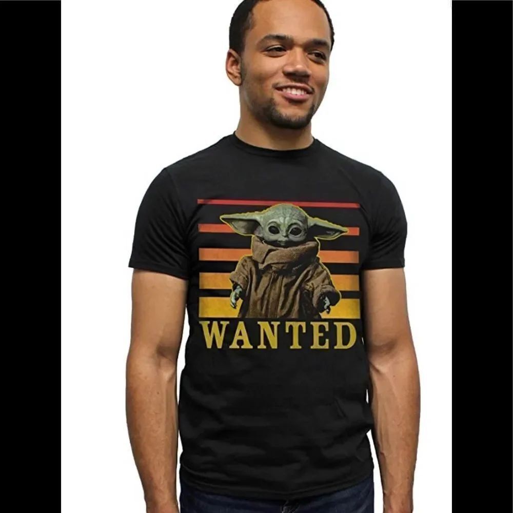 Star Wars x MAD Engine The Mandalorian Baby Yoda Wanted T-Shirt L